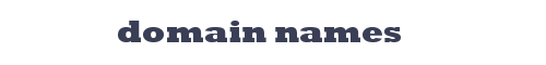 domain names